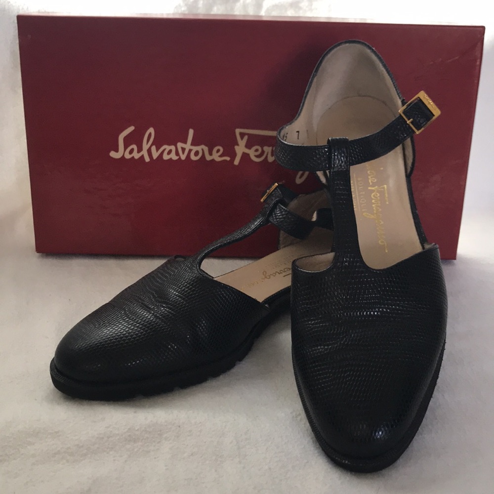 Salvatore Ferragamo T-Strap Flats